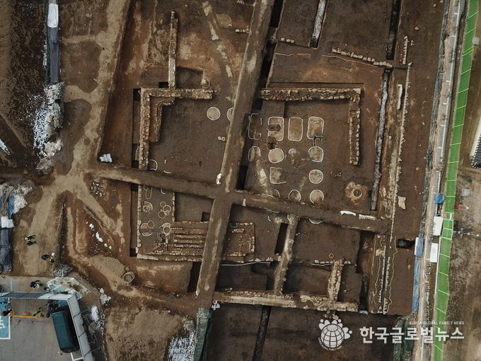 별주 건물터 항공사진