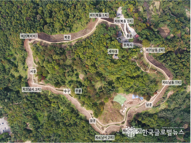 독산성 항공사진 -오산시 제공