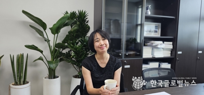 이병숙 의원 인터뷰 중