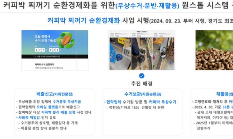 광명시, 생활폐기물 처리체계 전면 개선,‘순환경제 선도도시’로 도약