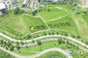 의왕시 ‘농촌 경관 벼 아트’, "명품도시 의왕"이색적 벼 아트 눈길 끌어