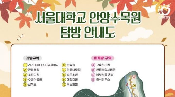 안양시, 58년 만에 서울대 안양수목원 상시 개방…비밀의 숲이 모두의 숲으로