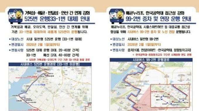 시흥시, 거북섬ㆍ배곧ㆍ안산 잇는 대중교통 확 뚫린다