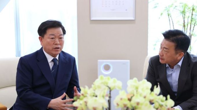 박승원 광명시장, 신안산선 사고 구간 ‘재시공 수준 시설물 보강’ 확답 이끌어내… 송치영 포스코이앤씨 사장 만나 담판