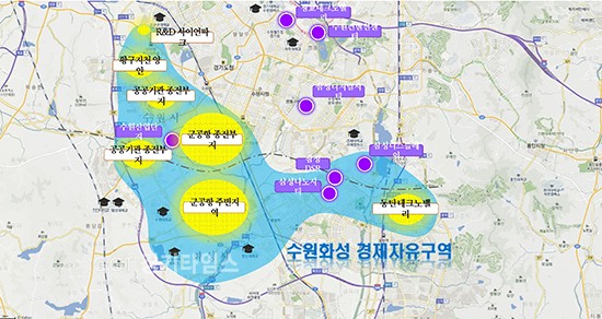 수원·화성 경제자유구역 지정ⓒ경기타임스