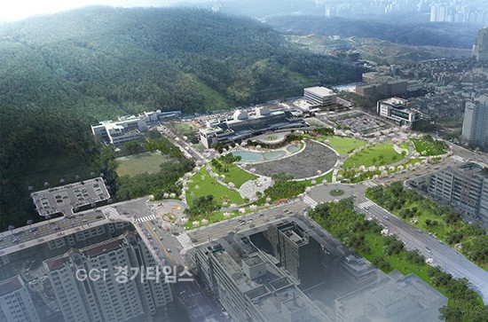 경기도 의정부 북부청사 앞 4만㎡ 규모의 광장 조감도ⓒ경기타임스