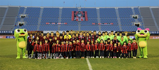 수원시시설관리공단 여자축구단ⓒ경기타임스
