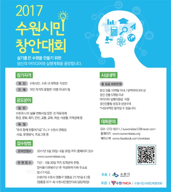수원시, '2017 수원시민 창안대회’ⓒ경기타임스