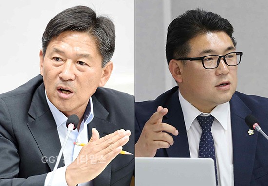 수원시의회 기획경제위원회 행정사무감사 명규환의원, 이철승 의원ⓒ경기타임스