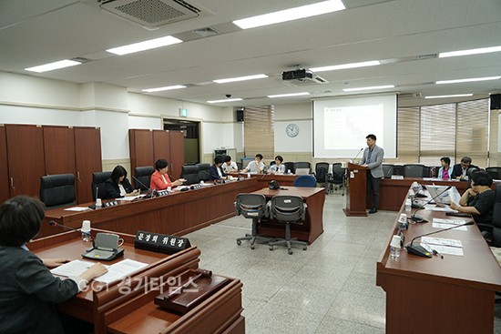 27일 경기도의회 보건복지위원회는 위원회 사무실에서 경기도 재가노인지원서비스센터 기능 분석 연구 착수보고회를 개최ⓒ경기타임스
