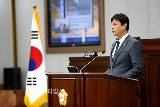 수원시의회 조석환(더불어민주당, 원천,광교1․2동) 의원이 30일 제327회 정례회 제2차 본회의에서 5분 자유발언ⓒ경기타임스