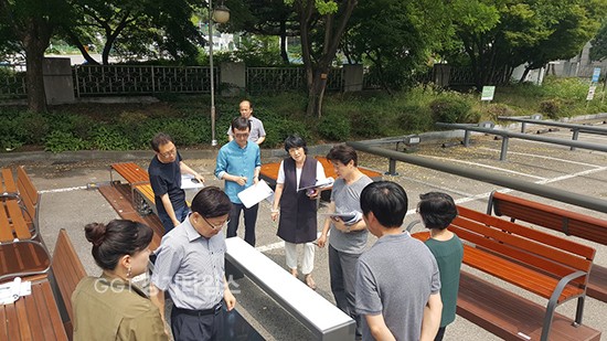 공공시설물 우수디자인 57점 인증 현장점검ⓒ경기타임스