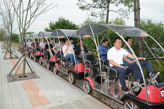 수원시의회 의정발전연구회,의왕시 레일바이크 벤치마킹ⓒ경기타임스