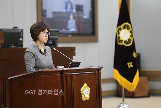 수원시의회 이혜련 의원,5분 자유발언....고등동 주거환경 개선사업 민간 참여방식 불합리성 지적, 개선 촉구ⓒ경기타임스