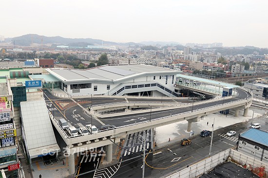 전국 최초, 철도위 사통팔달 교통중심지 오산역 환승센터 ⓒ경기타임스