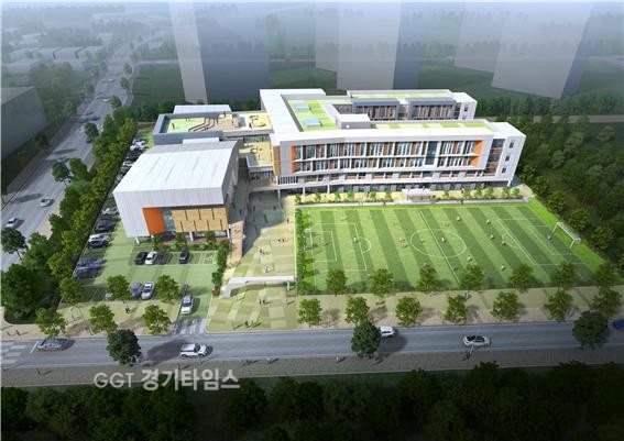 경기도교육청, 화성 (가칭)봉담1고 신축 조감도ⓒ경기타임스
