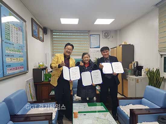 오산시 초평동주민센터.사회보장협의체-실버케어센터'청춘극장'사업 운영 업무협약ⓒ경기타임스