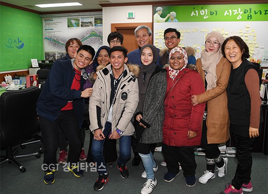 오산시, 매홀고와 자매결연 말레이시아 고등학교 학생, 곽상욱 시장과 소통ⓒ경기타임스