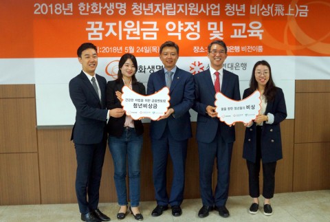 ▲ 사회연대은행-한화생명, 시설 퇴소청년 지원사업 대상자 선정