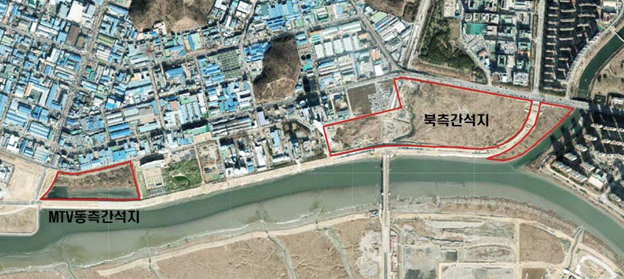 북측 및 MTV동측간석지 위치도