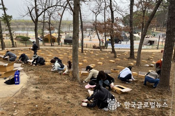 도시농부들, 내리 관광지 구절초 동산 조성 봉사활동