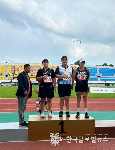 익산시청 육상부 신유진 선수, 대회신기록으로 금메달 획득