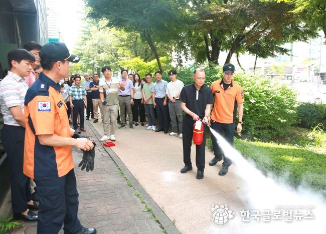의왕도시공사, 의왕소방서 합동 소방훈련 및 교육 실시