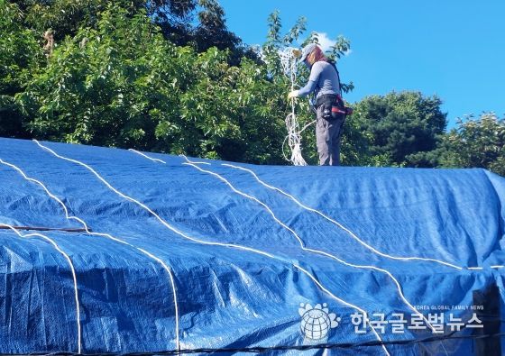 민관 협력, 취약계층 홀몸노인 지붕 보수