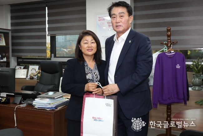 하은호 군포시장, 美 클락스빌시 최건홍 신임 한인회장 접견