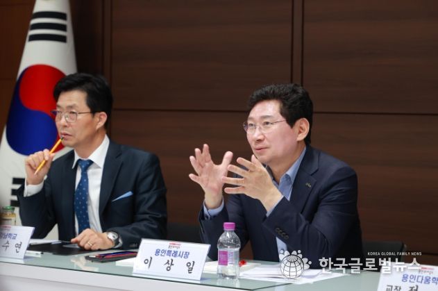 이상일 용인특례시장이 지난 27일 특수학교 및 특수학급 교장과 교사, 학부모를 만나 장애 학생의 교육을 위한 의견을 청취했다.