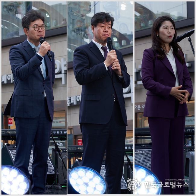 왼쪽부터 정원오 성동구청장, 김의승 서울시 행정제1부시장, 구미경 서울시의원