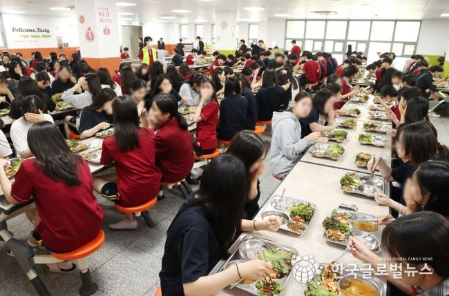 안양시 관내 고등학교 급식사진