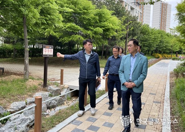 평택시, 스마트 그린도시 조성사업 준공 현장확인 나서