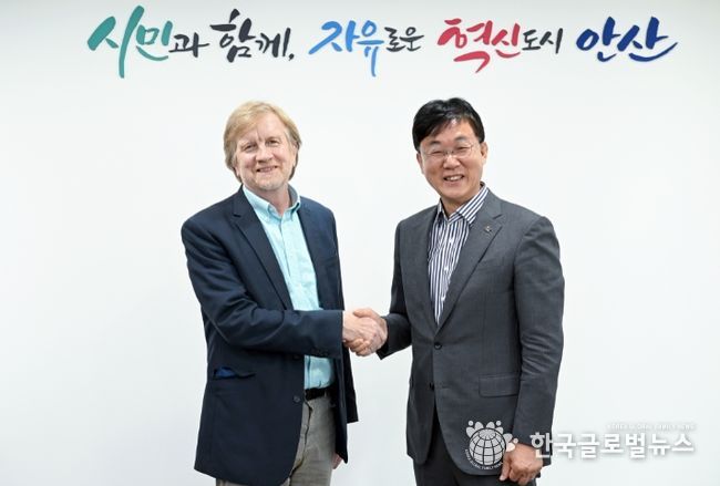 이민근 안산시장, 로봇공학계 석학 브래들리 넬슨 교수와 면담