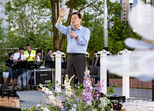 이재준 수원시장이 인사말을 하고 있다