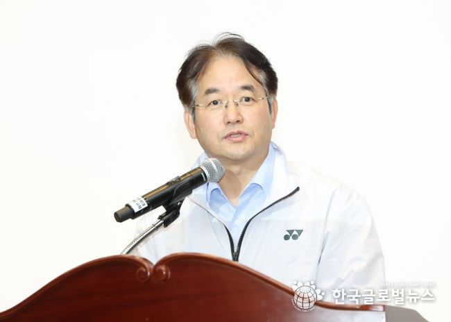 고양특례시 선수단 해단식에서 축사 중인 이동환 고양특례시장