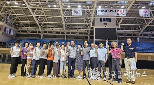 류흥성 남원시체육회장, 제61회 전북특별자치도민체육대회 참가선수단 훈련장 격려