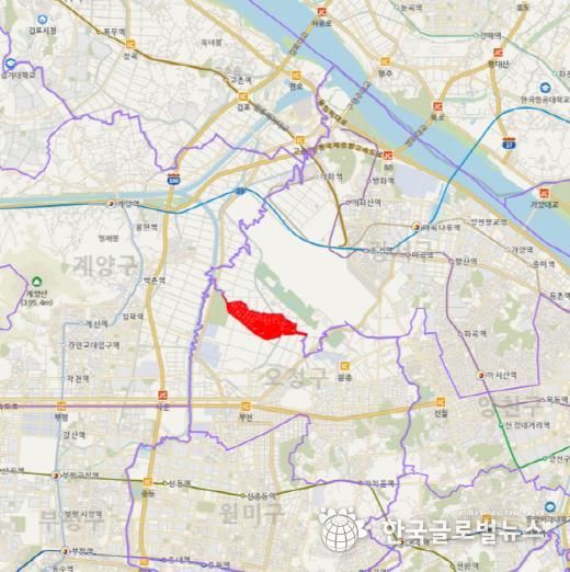 토지거래허가구역 위치도