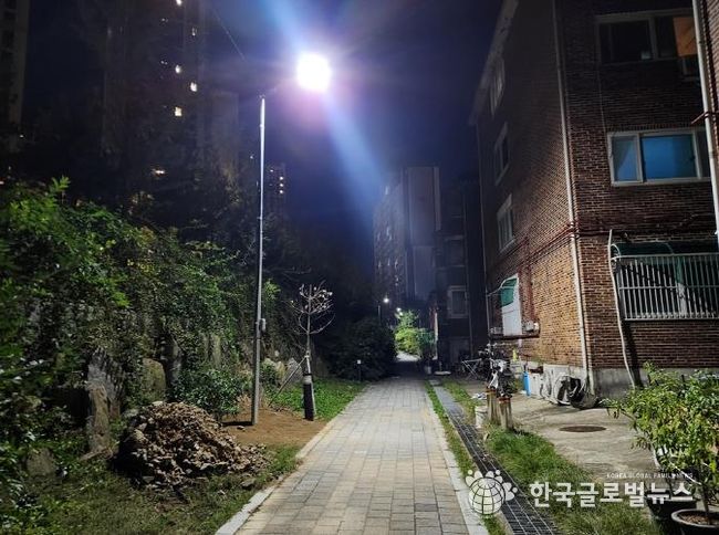 의정부시, 밝고 안전한 야간 보행환경 제공 위해 관리 부재 구간 조도 개선
