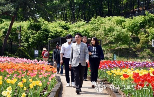 직동근린공원 초화원 현장 점검