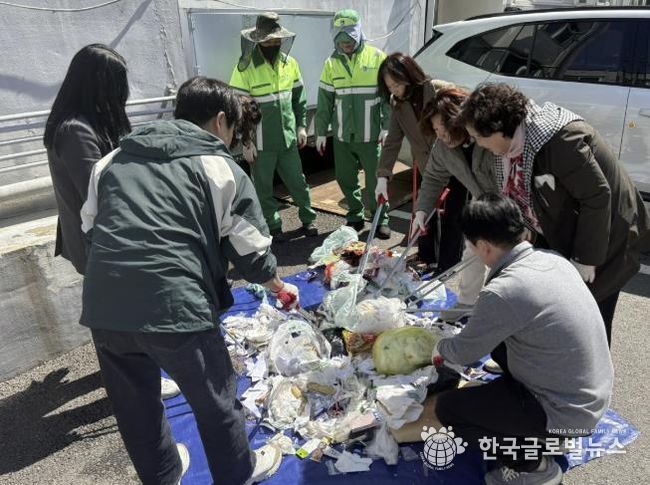 수원시 장안구 연무동, 공동주택 생활폐기물 샘플링 실시