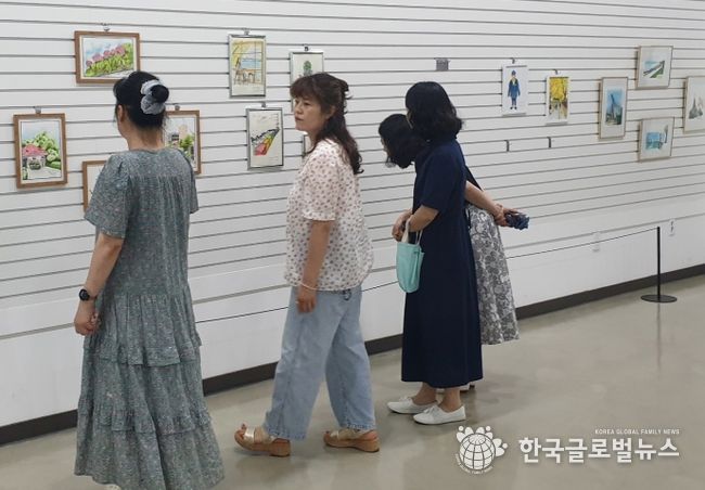 수원시 장안구 정자3동 주민자치센터, 어반스케치 전시회 개최
