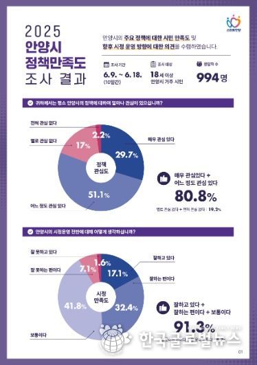 정책만족도 조사 인포그래픽