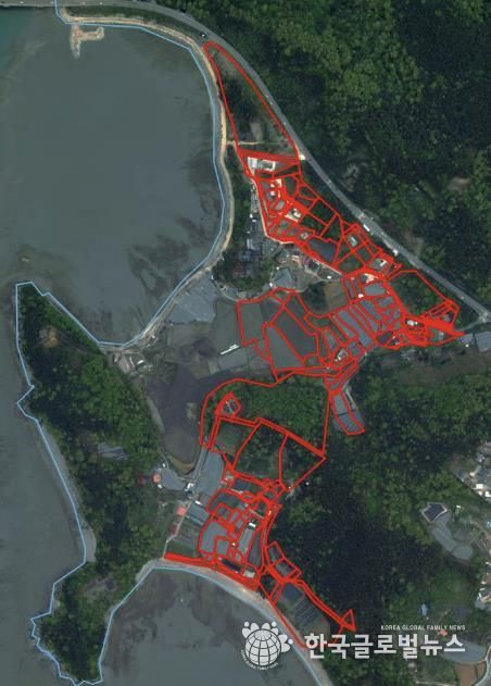 대부남동 한사위2지구 위치도