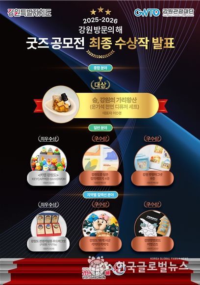 강원 방문의 해 굿즈 공모전 최종 수상작 이미지