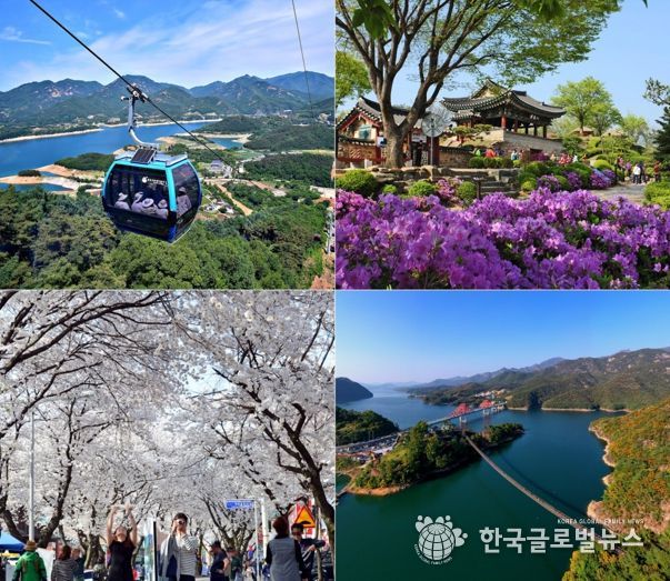 청풍호 전경 및 주요 관광지