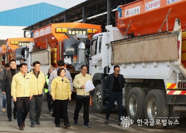 김보라 시장, 제설작업장 점검…현장 대응력 높인다