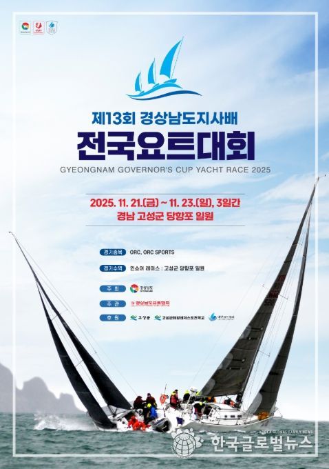 ‘제13회 경남도지사배 전국요트대회’ 포스터