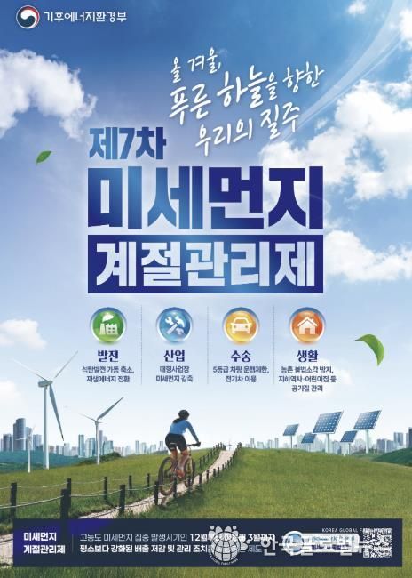 제7차 미세먼지 계절관리제 안내문