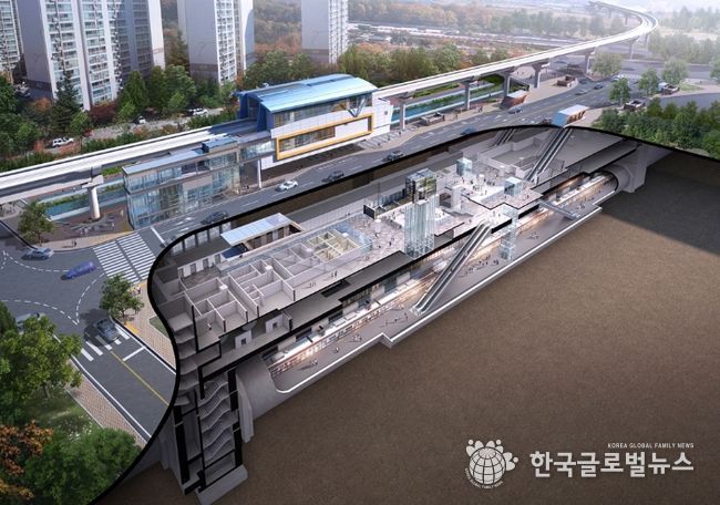 7호선 탑석역 조감도